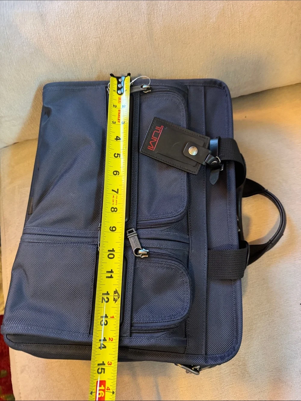 Tumi Alpha 2 ballistic briefcase bag.